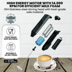 Milk Wireless Foamer Coffee Whisk Mixer Electric Blender Egg Beater Mini Frother Handle Stirrer Cappuccino Maker Cooking Tools