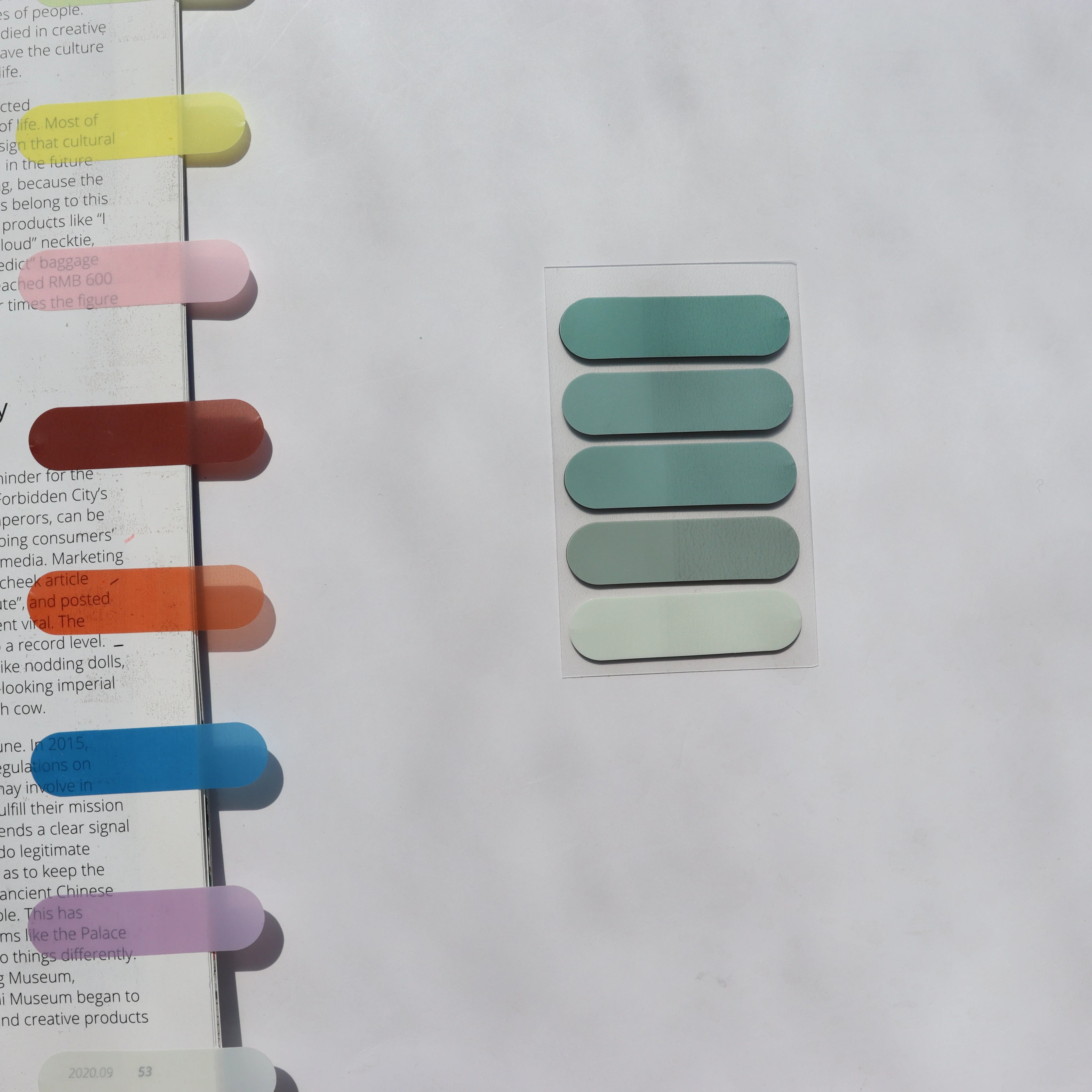 100 Sheets Transparent Sticky Notes Self-Adhesive BookMarker Annotation Reading Book Clear Tab Kawaii Cute Stationery