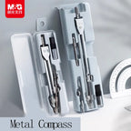 M&G Compass Drawing Tool Metal Geometric Protractor Engineering Protractor Drawing Tool, Suitable for Students and Carpenters