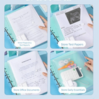 New PP A4 File Folder 3 Hole Dustproof Binder Folders Large Capacity Waterproof Loose-leaf Folder School Supplies