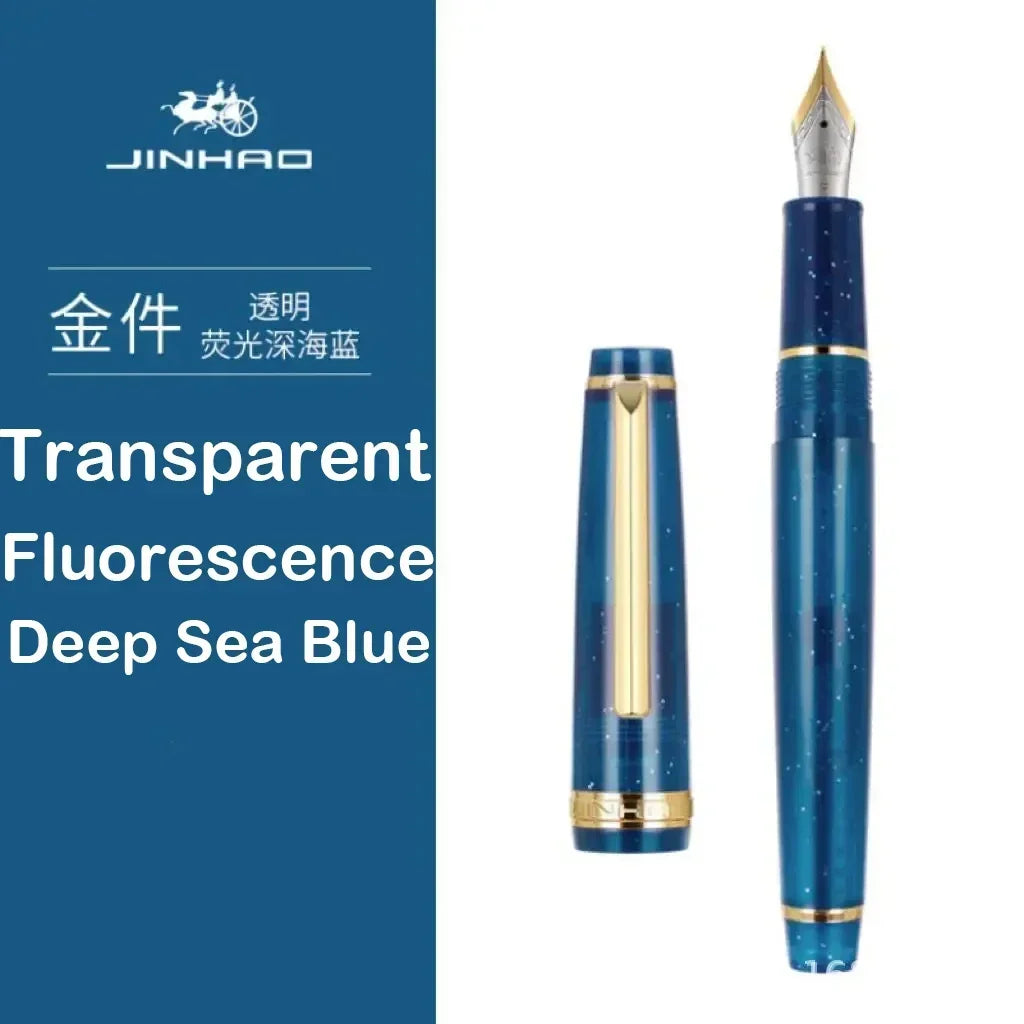 Jinhao 82 Fountain Pen Luxury Acrylic Ink Pen Spin  EF F M Nib Elegante Business Office School Supplies Writing Pen Stationery