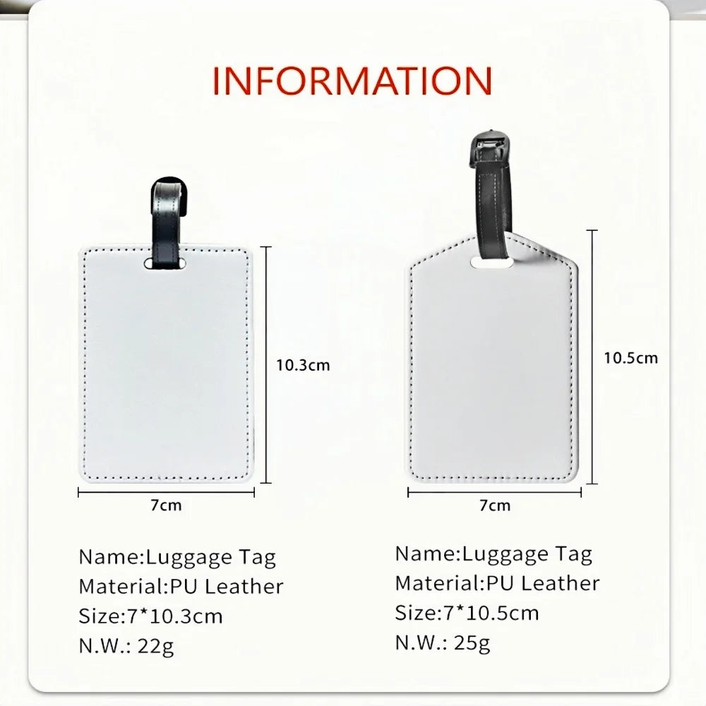 Customized Personalized Leather Luggage Tags And Boarding Pass Tags Free Custom Colorful Pattern Signs A Gift For Friends Family