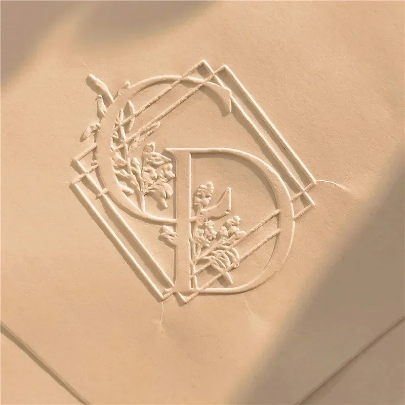 Customize Embossing Stamp Wedding Monogram Embosser Stamp,Personalized 2 initials Embosser Stamp,Wedding gift,hand held embosser