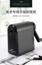 Faber Castell Artists Long Point Pencil Sharpener Manual for Art Charcoal Pencils/Drawing/Sketching Pencils Adjustable Points