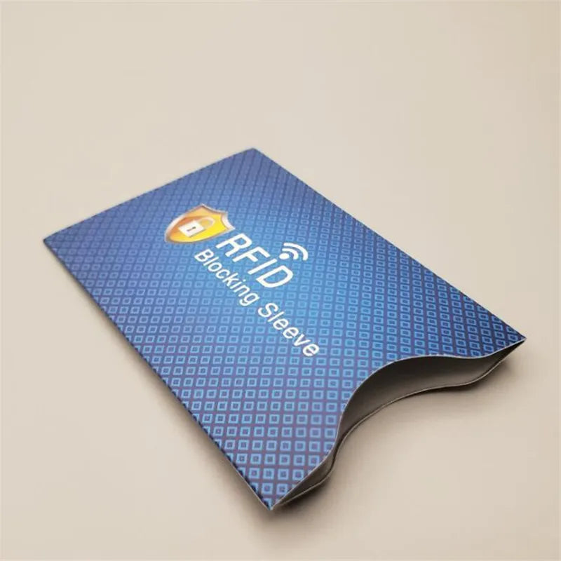 5Pcs Fashion Anti Theft for RFID Credit Card Protector Blocking Cardholder Sleeve Skin Case Covers Protection Bank Card Case