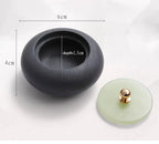 Small Natural Stone Inkstone Jade Mini Ink Stone Chinese Style Calligraphy Practice Inkstone Vintage Practical Ink Cartridge