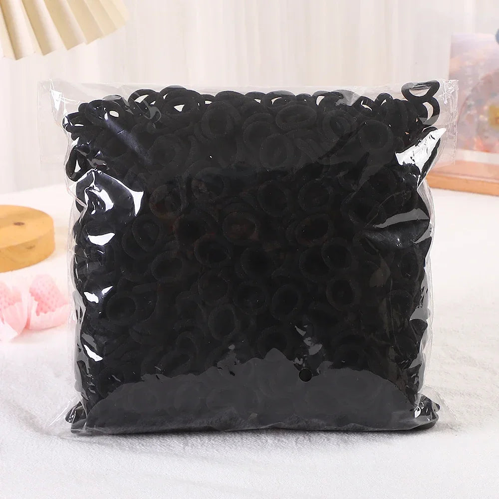 50/300/500 pcs Girls Colorful Elastic Hair Bands Ponytail Hold Hair Tie Rubber Bands Scrunchie Hair Accessories Bands for Girls