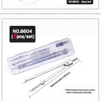 Stainless Steel Multifunctional Drafting Drawing Compass/Lead Core Math Geometry Circles Tool Durable Supplies 8600 / 8601