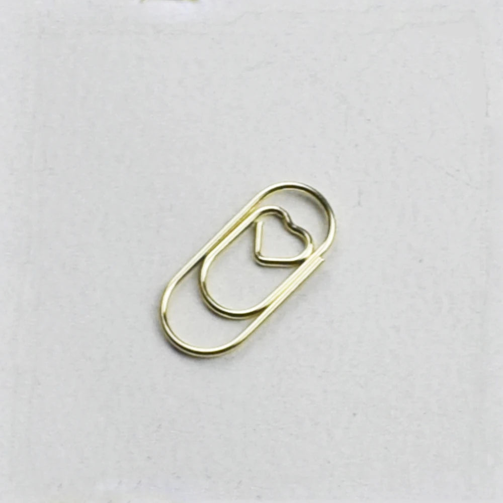 10pcs Mini Metal Paperclip Bookmark Binder Marking Paper Clips School Office Accessories