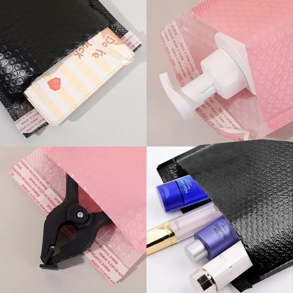 50-10PCS Bubble Mailers Wholesale White Foam Bubble Envelope Bag Adhesive Waterproof Shipping Bag Thickened Envelope Packing Bag