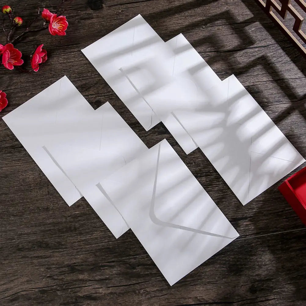 50pcs White Envelopes B6 Size Thick Self Seal For Cards Letters Wedding Invitations Blank Business Security Compact