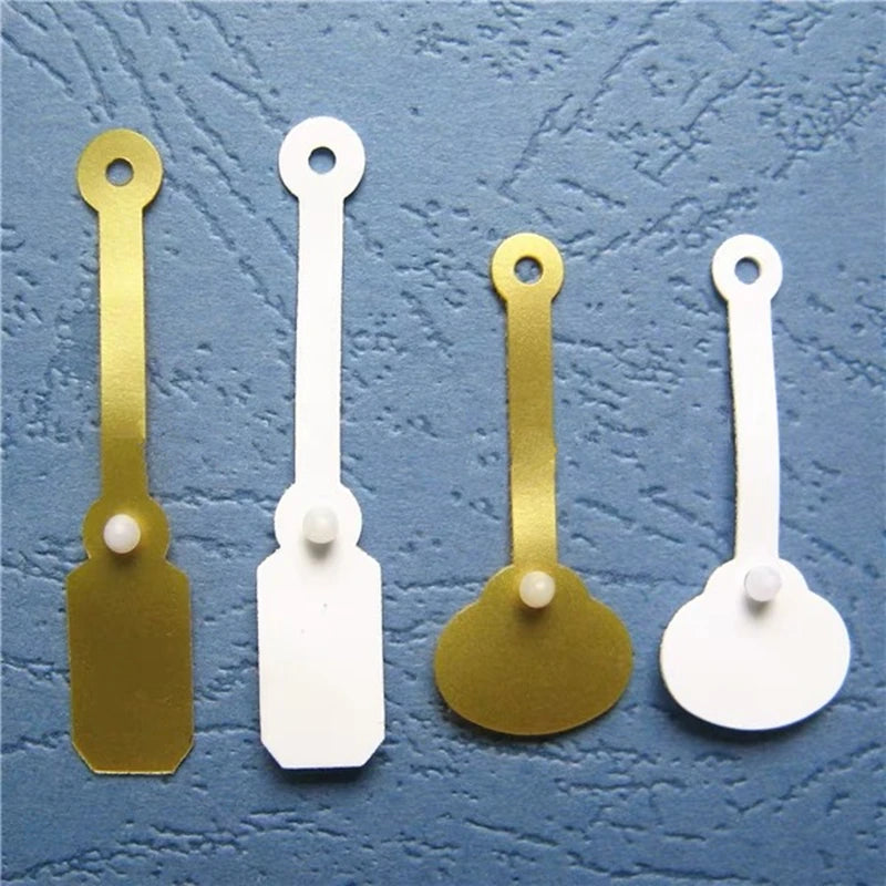 Jewelry Price Tag White PVC Snap Lock, gift packaging label plastic DIY vinyl button fastener bracelet earrings handy ring tags