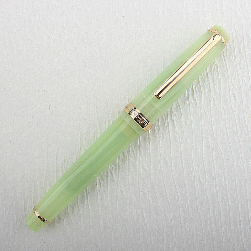 Jinhao 82 Fountain Pen Acrylic EF/F/M/Bent Nib Golden Trim with Converter Writing Pen