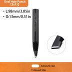 WUTA Basic Series 1pc Leather Belt Hole Puncher Oblong Hollow Punch Oval Flat Punches DIY Craft Tools for Strap Watch Band Bags