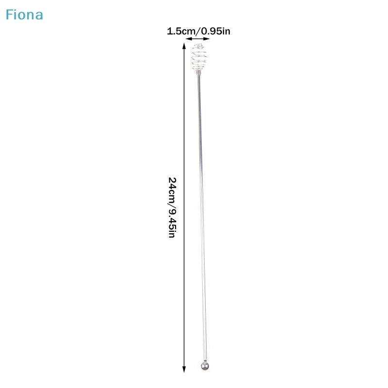 ✔1/2Pcs 24CM Coffee Stirrers Reusable Bar Stainless Steel Stirrer Multi-Function Decorative Stir Sticks For Drinks Mixing Bar