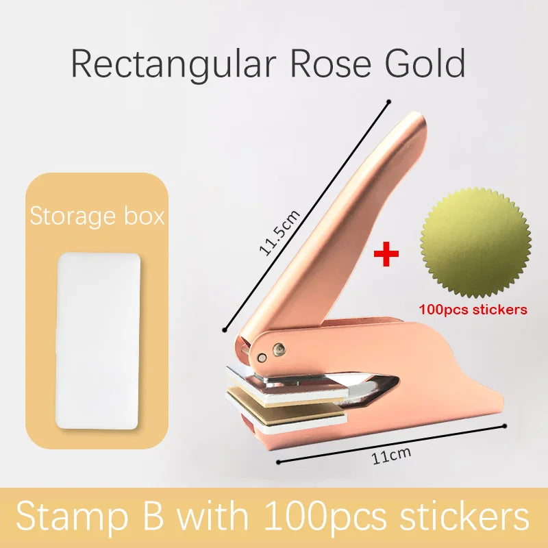Book Wedding Embosser Stamps Customized Designs Personalized Embossing Stamp Custom Handheld Envelope Invitation Card Seals DIY