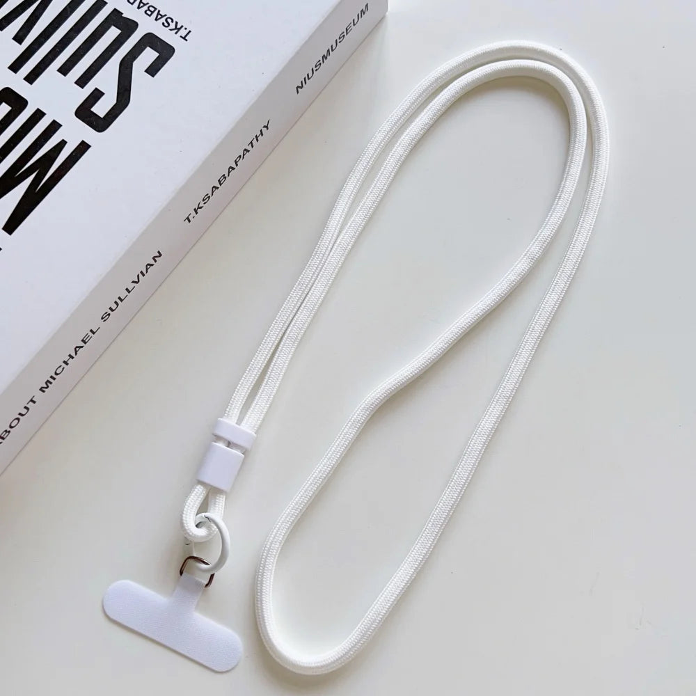 Candy Color Crossbody Colorful Long Strap for Mobile Phone Adjustable Lanyard Necklace Hanging Rope Anti-Lost Accessories
