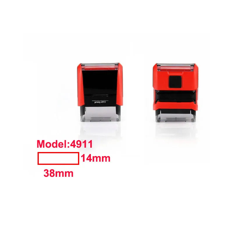 Custom Rectangular Office 1-4 Lines Self-Inking Personalized Stamp Create Your Own Stamp With Your Image, Text, Logo, Drawing