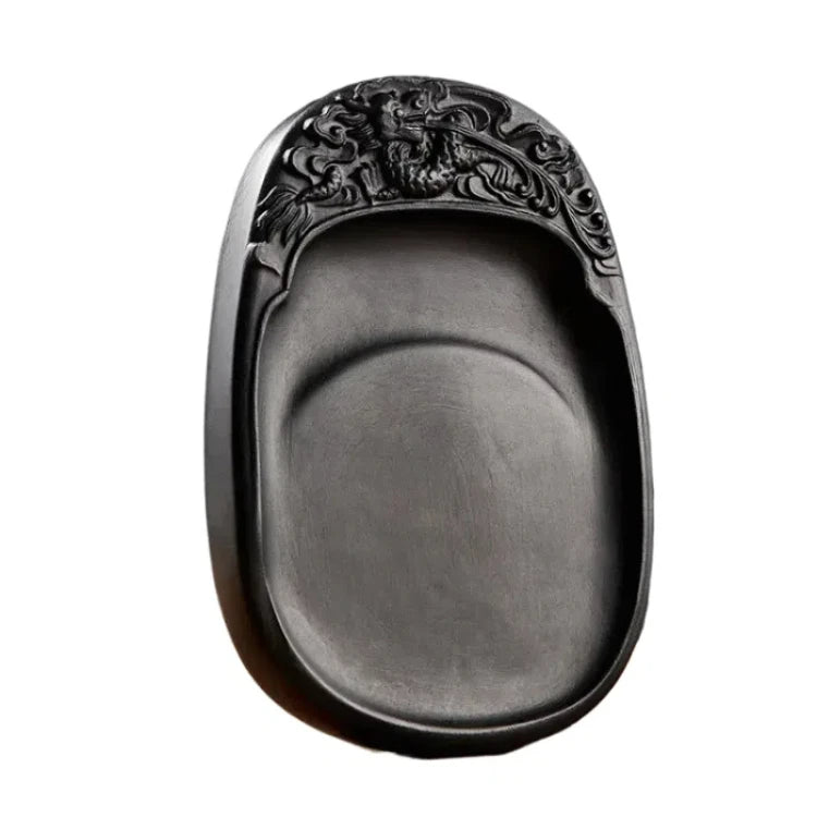 Calligraphy Inkstone Natural Raw Stone Duan Inkstone Chinese Style Brush Writing Painting She Inkstone Vintage Desktop Ornaments