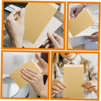 50PCS Thick Yellow Self Seal Kraft Envelopes Self Adhesive Cash Security Envelopes for Coins Seeds Cards Stamps Storage