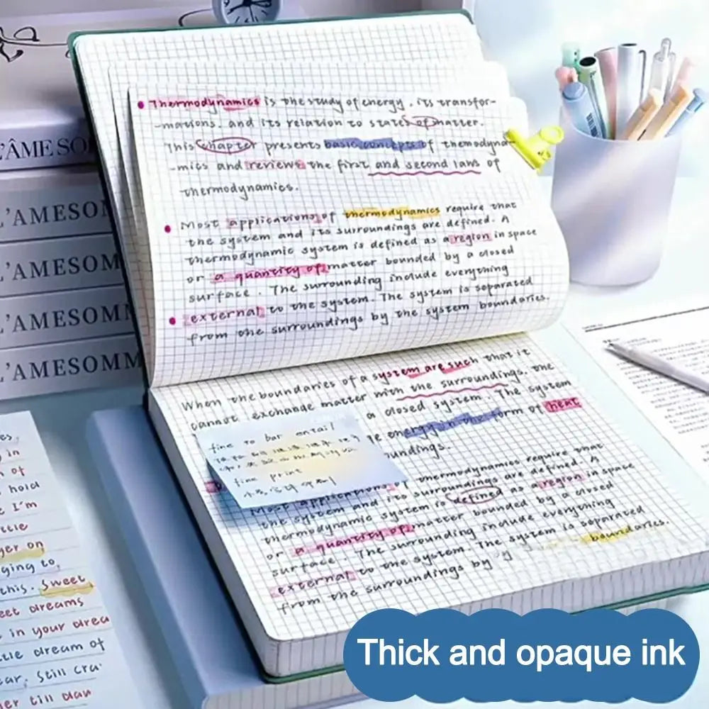 Multifunctional 120 Pages Loose-leaf Notebook Color Detachable Diary Book Grid Inner Pages Flip Up Hand Account Book Students