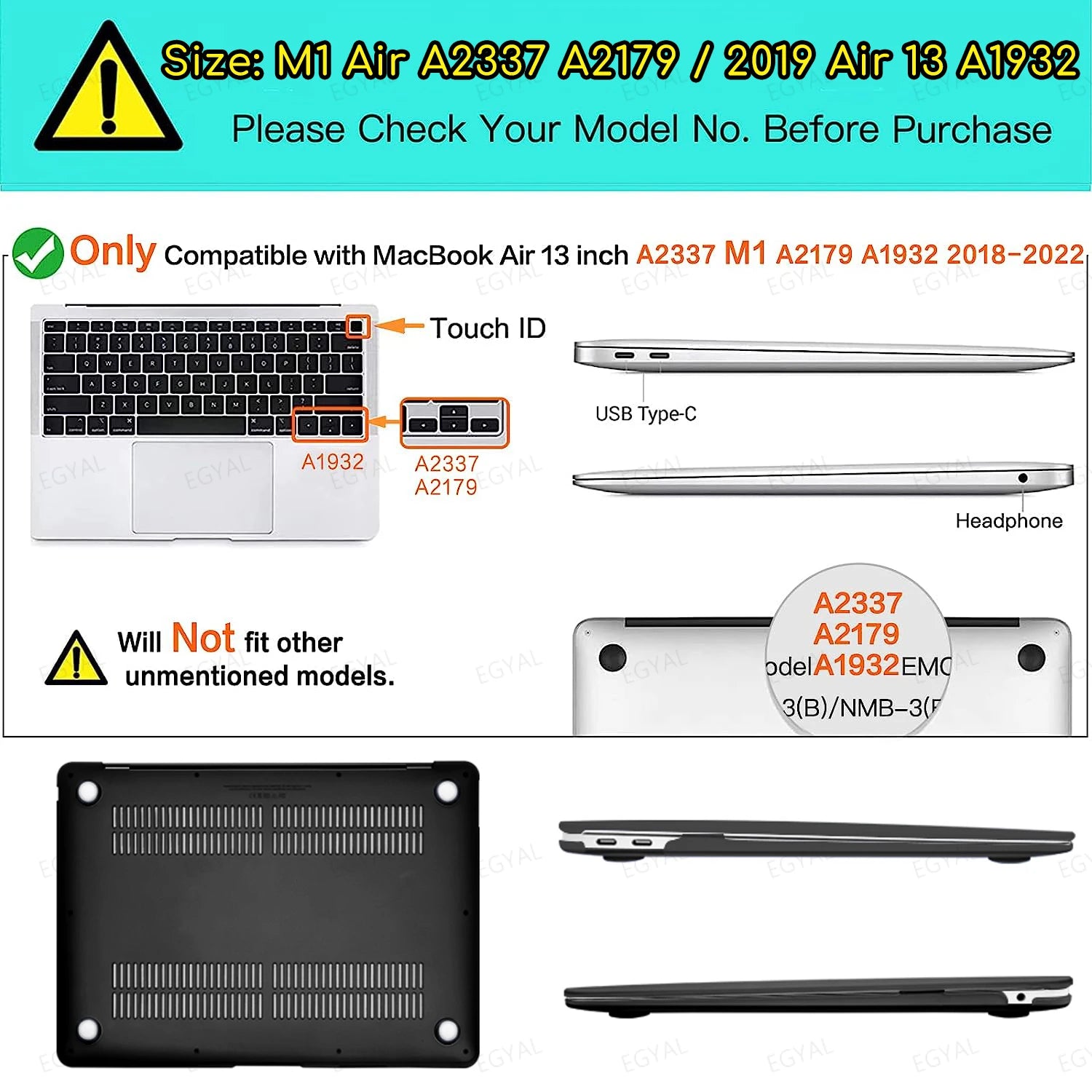 For Macbook Air 13.6 Case M5 2026 Neo A18 For MacBook Air 13 Cover M4 M2 Pro 13 Funda 2025 M5 Pro 14 16 Case M3 15.3 Laptop Case