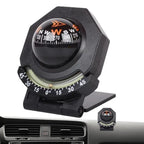 Car Dashboard Compass WithSlope Meter 2-In-1 Foldable High Precision Navigation Car Mount Compass Ball Compass For Vehicle Boat