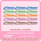 Custom Thermal Embroidery Iron Name Tag Sticker Personalized Washable Sewing Clothing Children Stickers Clothes Babysuit Labels