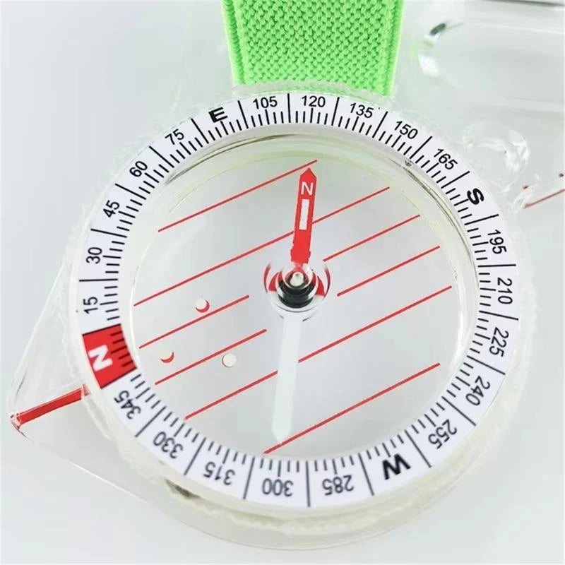 652D Orienteering Thumb Compasses Survival Navigation Compasses Multifunctional Compasses Ruler for Map Reading Backpacking