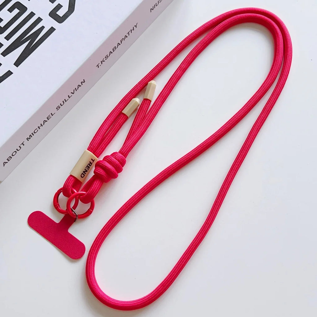 1Pc Universal Long Phone Lanyard Length Adjustable Neck Hanging Rope Crossbody Rope With Phone Case Connection Clip