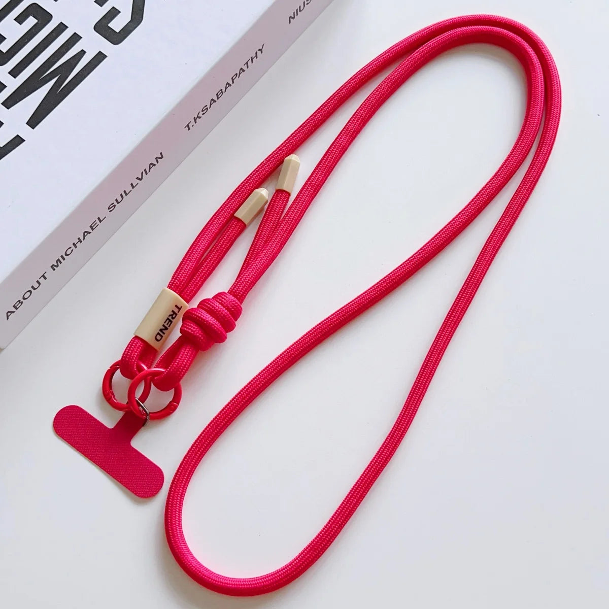 1Pc Universal Long Phone Lanyard Length Adjustable Neck Hanging Rope Crossbody Rope With Phone Case Connection Clip