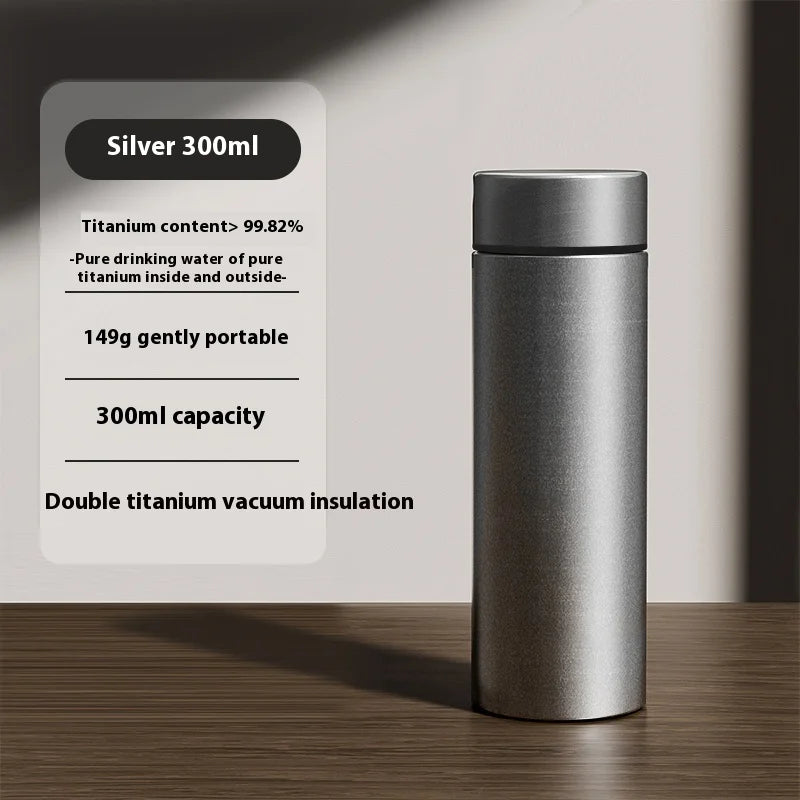 Gianxi Pure Titanium Insulated Cup Men'S And Women'S High-End Water Cup Portable Tea Cup Tea Water Separation Titanium Cup