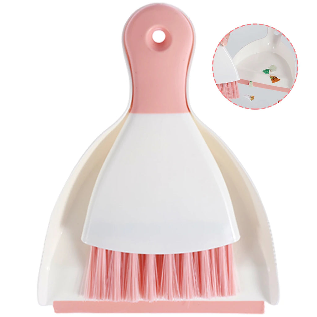 Mini Dustpan and Brush Set Portable Table Top Cleaning Dining Table Crumb Sweeper Multipurpose Desktop Keyboard Cleaning Tools