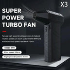 130000RPM Dust Blower Violent Fan With LED Light Powerful Handheld Rechargeable  Blower Electric Air Duster 3 Speed 52 m/s