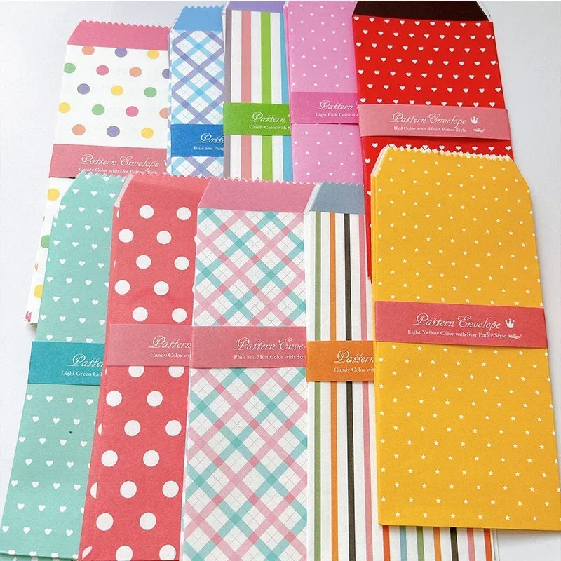100Pcs Colorful Printing daily romance life envelope pink daisy Office Paper Envelopes Oil painting School Supplies 175*88mm