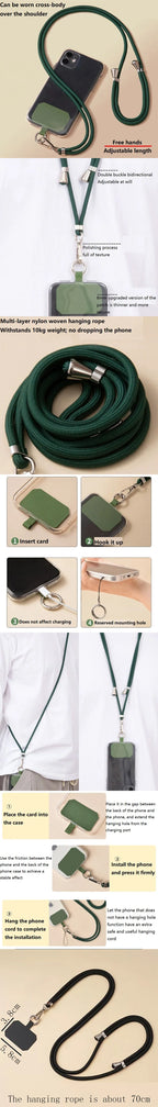 Phone Lanyard Strap Crossbody Cord for Mobile Wire To with Lanyard Mobile Chain To Hang Around Cell Necklace Strap SJGS01
