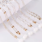 Fashion Pearl Sunglasses Chain Wearing Neck Holding Beaded Lanyard Cord Masks Sunglass Reading Glasses Chain Eyewear Accessories