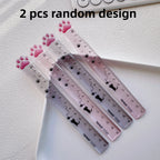 15M Cat Claw Cute Straight Ruler Gradient Measuring Tool Korean Style School Stationery Supply Kawaii Accessories