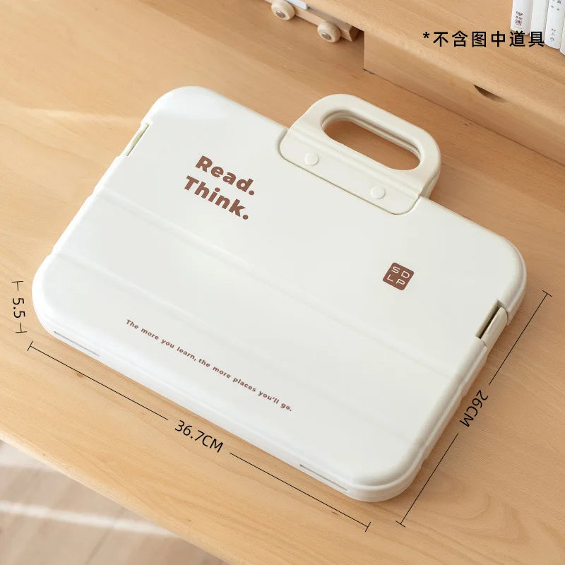 Test Paper Storage Bag Handbag Accordion File A4 Folder Large Capacity Test Paper File Homework Archive for High School Students