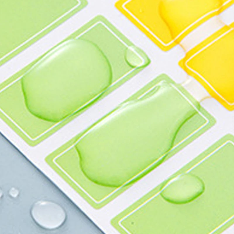 10Pcs Waterproof Colorful Self Adhesive Assorted Stickers Removable Label Stickers Name Tag Bottle File Document School Supplies