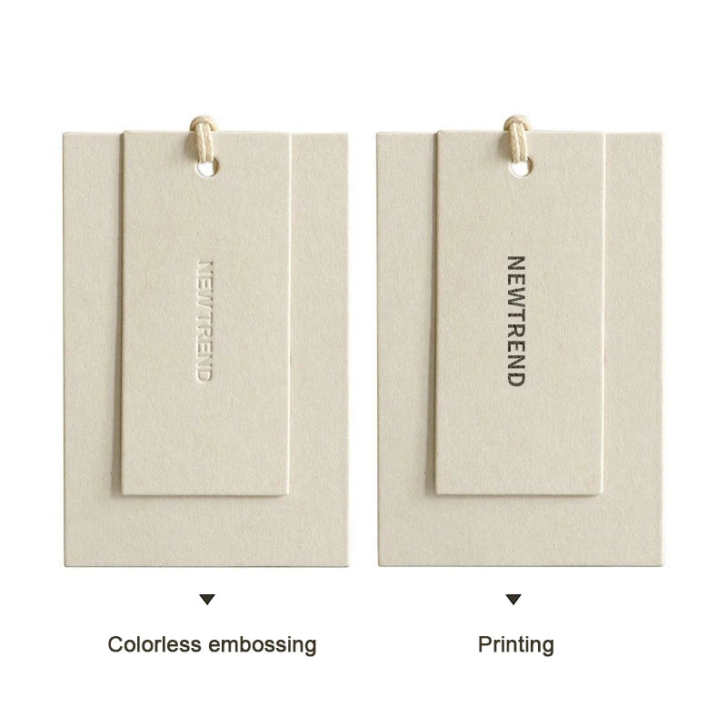 Custom Printed Hang Tags Labels for High Quality Cloth Personalized Paper Hangtags Handmade Label for Various Business Use