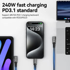 USB4 for Thunderbolt 4 Cable 40Gbps 8K@60Hz 4K@120Hz PD3.1 100W Type-C to USB-C Dual Protocol Compatible for iPhone 17 K36S