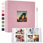 1 Linen Album  3-Ring Scrapbook Album Holds 8x10 5x7 4x6 Photos DIY Album Perfect Gift for Family Weddings and Adventures