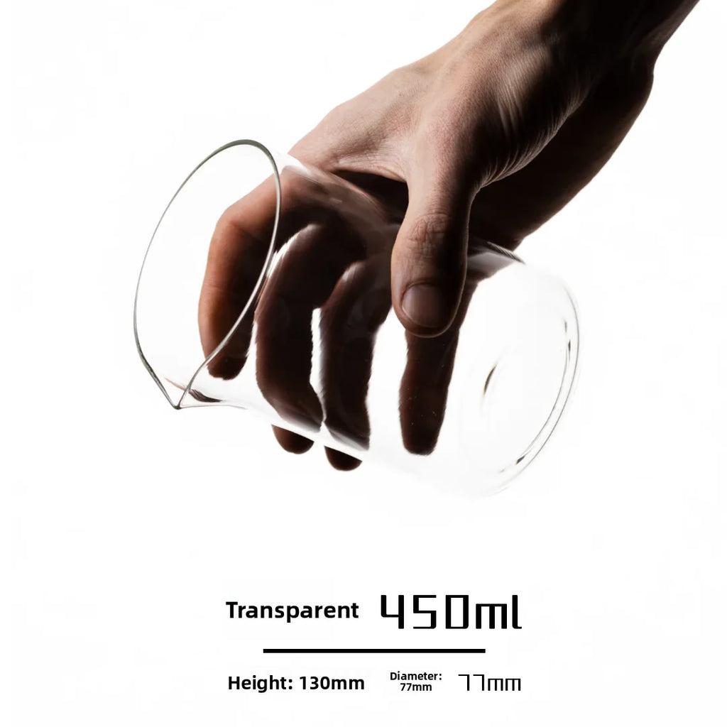 175ml 275ml Hand-Poured Coffee Sensory Smell Taste Cup Heat-Resistant Glass Sharing Jug Transparent European Style Texture De...