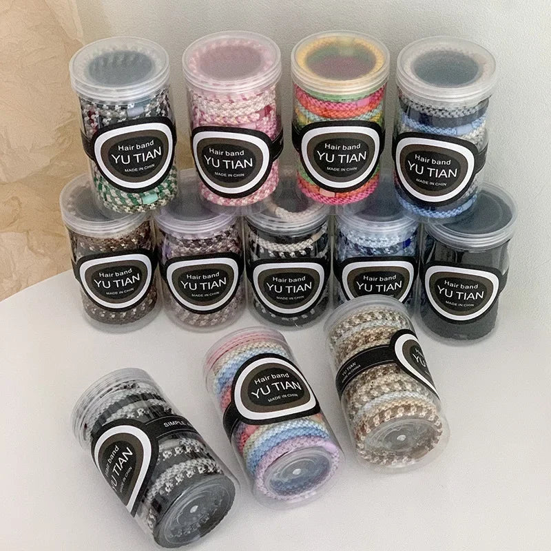 15pcs/box High Elastic Hair Rubber Bands For Women Black Hair Tie Girls Ponytail Holder Hair Rope Hairbands hair accessories