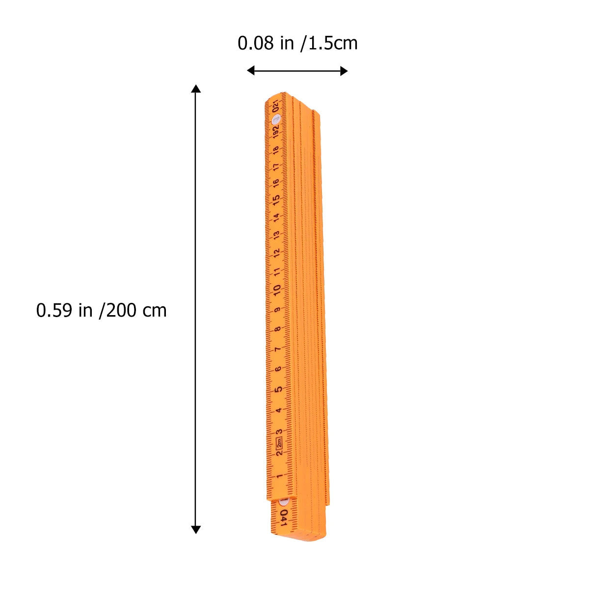 Folding Ruler Plastic Foldable Measuring Tool Carpenter Ruler Tape Measure Pocket Folable Drafting Supplies Measuring Ruler