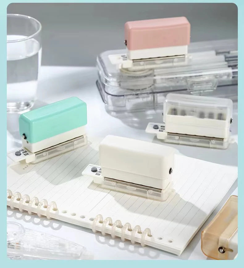 New 6 Holes Hole Puncher A4 A5 B5 Loose Leaf Paper Hole Punch Standard Hole Punch DIY Office Binding Tool Office School Supplies