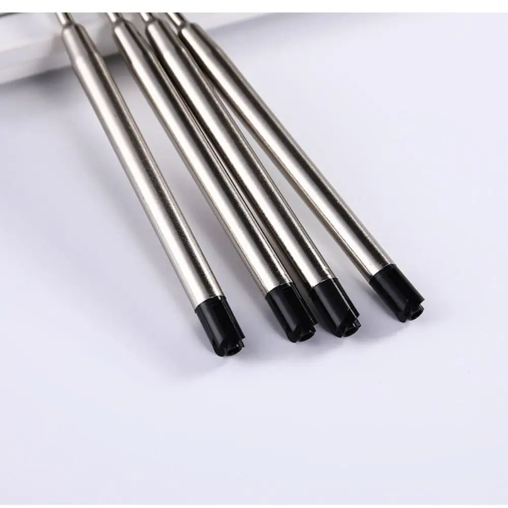 Metal Ballpoint Pen Press Tyle Business Fountain Pen with Blue/Black Ink Refill Students Gift Neutral Pen School Office Supplies