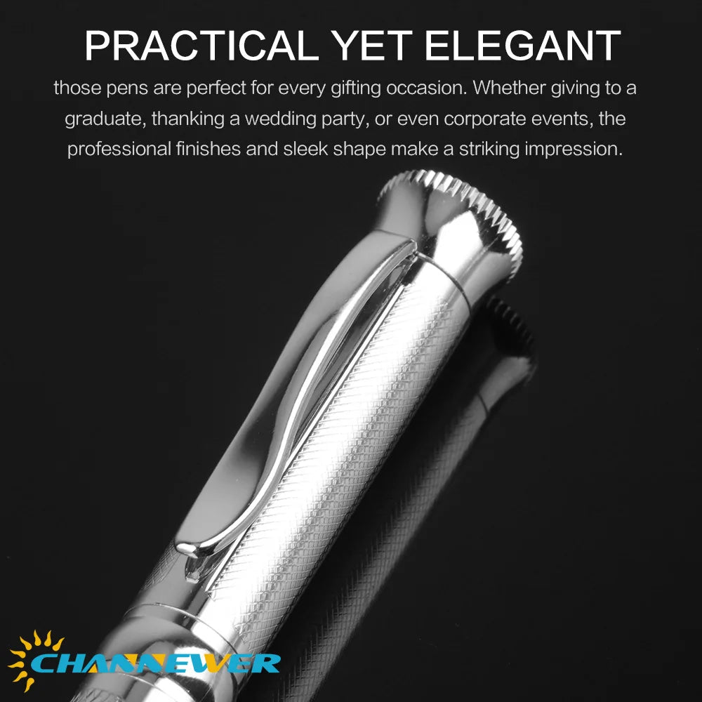 STONEGO Capless Ballpoint Pen, Simply Twist Roller Ball Pen Black Gel Ink Medium Point 1.0mm Smooth Writing Signature Pens