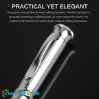 STONEGO Capless Ballpoint Pen, Simply Twist Roller Ball Pen Black Gel Ink Medium Point 1.0mm Smooth Writing Signature Pens